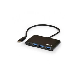 Port Designs-Port Connect HUB, Type-C to 3xUSB 3.0 + Type-C - ezüst