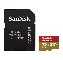 SANDISK 173420, MICROSDHC EXTREME KÁRTYA 32GB, 90MB/sec. CL10, UHS-I, V30, A1