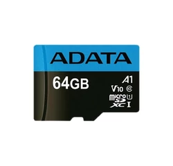 ADATA Memóriakártya MicroSDXC 64GB + Adapter UHS-I CL10 (100/25)