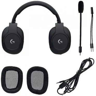 LOGITECH FEJHALLGATÓ - PRO GAMING VEZETÉKES MIKRONOFOS, FEKETE