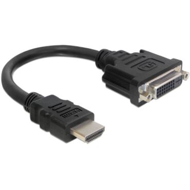 DELOCK Átalakító HDMI-A male to DVI 24+5 female, 20cm
