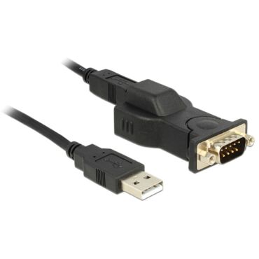 DELOCK Átalakító USB 2.0 Type-A to 1x Soros DB9 RS-232, 1.8m