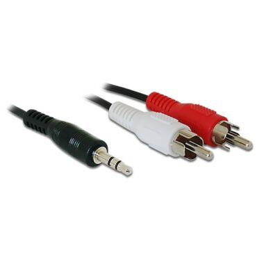 DELOCK Kábel Audio 3.5mm stereo jack male to 2x RCA male, 1.5m