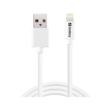 SANDBERG Töltőkábel, USB&gt;Lightning MFI 1m White